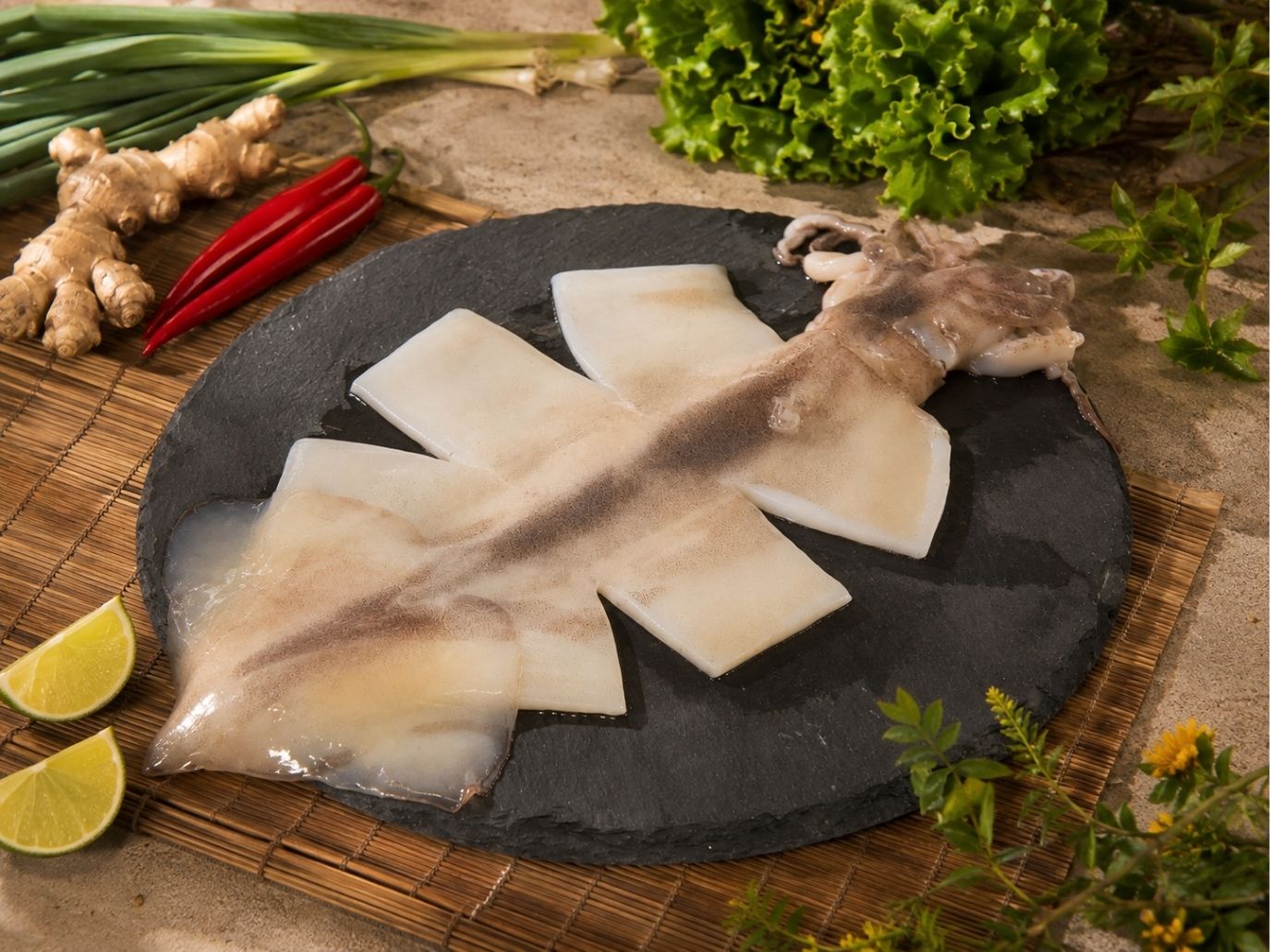 眼鏡伯阿根廷野生大魷魚